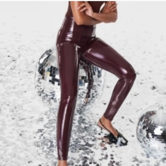 SPANX Pants - Spanx Nwot Sz Xs Faux Shiny Leather Leggings